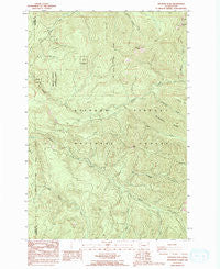 Siouxon Peak Washington Historical topographic map, 1:24000 scale, 7.5 X 7.5 Minute, Year 1986
