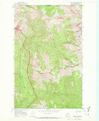 Skagit Peak Washington Historical topographic map, 1:24000 scale, 7.5 X 7.5 Minute, Year 1969