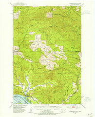 Skamokawa Washington Historical topographic map, 1:62500 scale, 15 X 15 Minute, Year 1953