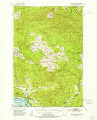 Skamokawa Washington Historical topographic map, 1:62500 scale, 15 X 15 Minute, Year 1953