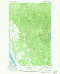Skookum Creek Washington Historical topographic map, 1:24000 scale, 7.5 X 7.5 Minute, Year 1968
