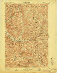 Skykomish Washington Historical topographic map, 1:125000 scale, 30 X 30 Minute, Year 1905