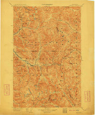 Skykomish Washington Historical topographic map, 1:125000 scale, 30 X 30 Minute, Year 1905
