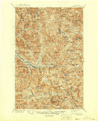 Skykomish Washington Historical topographic map, 1:125000 scale, 30 X 30 Minute, Year 1905