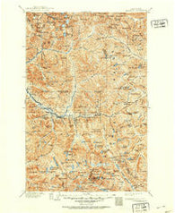 Skykomish Washington Historical topographic map, 1:125000 scale, 30 X 30 Minute, Year 1905