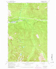 Skykomish Washington Historical topographic map, 1:24000 scale, 7.5 X 7.5 Minute, Year 1965