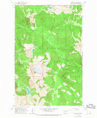 Sloan Peak Washington Historical topographic map, 1:24000 scale, 7.5 X 7.5 Minute, Year 1966