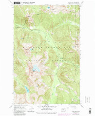 Sloan Peak Washington Historical topographic map, 1:24000 scale, 7.5 X 7.5 Minute, Year 1966