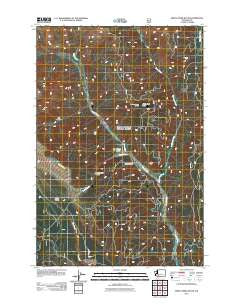 Smith Creek Butte Washington Historical topographic map, 1:24000 scale, 7.5 X 7.5 Minute, Year 2011