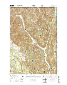 Smith Creek Butte Washington Current topographic map, 1:24000 scale, 7.5 X 7.5 Minute, Year 2013