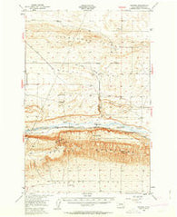 Smyrna Washington Historical topographic map, 1:62500 scale, 15 X 15 Minute, Year 1950