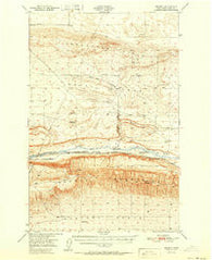 Smyrna Washington Historical topographic map, 1:62500 scale, 15 X 15 Minute, Year 1951