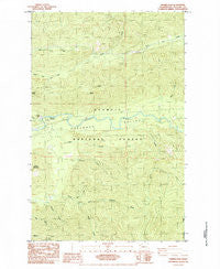 Snider Peak Washington Historical topographic map, 1:24000 scale, 7.5 X 7.5 Minute, Year 1984
