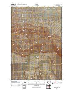 Snively Basin Washington Historical topographic map, 1:24000 scale, 7.5 X 7.5 Minute, Year 2011