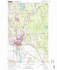 Snohomish Washington Historical topographic map, 1:24000 scale, 7.5 X 7.5 Minute, Year 1953