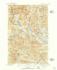Snoqualmie Pass Washington Historical topographic map, 1:125000 scale, 30 X 30 Minute, Year 1901