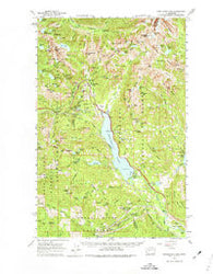 Snoqualmie Pass Washington Historical topographic map, 1:62500 scale, 15 X 15 Minute, Year 1961