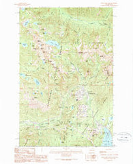 Snoqualmie Pass Washington Historical topographic map, 1:24000 scale, 7.5 X 7.5 Minute, Year 1989
