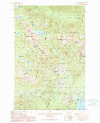 Snoqualmie Pass Washington Historical topographic map, 1:24000 scale, 7.5 X 7.5 Minute, Year 1989