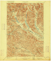 Snoqualmie Washington Historical topographic map, 1:125000 scale, 30 X 30 Minute, Year 1903