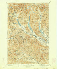 Snoqualmie Washington Historical topographic map, 1:125000 scale, 30 X 30 Minute, Year 1903