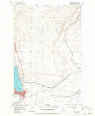 Soap Lake Washington Historical topographic map, 1:24000 scale, 7.5 X 7.5 Minute, Year 1956