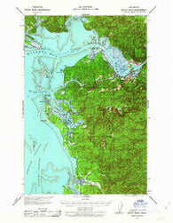 South Bend Washington Historical topographic map, 1:62500 scale, 15 X 15 Minute, Year 1938