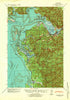 South Bend Washington Historical topographic map, 1:62500 scale, 15 X 15 Minute, Year 1940