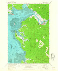 South Bend Washington Historical topographic map, 1:62500 scale, 15 X 15 Minute, Year 1957