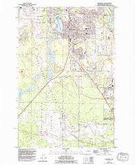 Spanaway Washington Historical topographic map, 1:24000 scale, 7.5 X 7.5 Minute, Year 1959