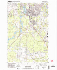 Spanaway Washington Historical topographic map, 1:24000 scale, 7.5 X 7.5 Minute, Year 1997