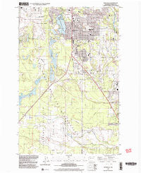 Spanaway Washington Historical topographic map, 1:24000 scale, 7.5 X 7.5 Minute, Year 1997