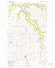 Spangle East Washington Historical topographic map, 1:24000 scale, 7.5 X 7.5 Minute, Year 1981