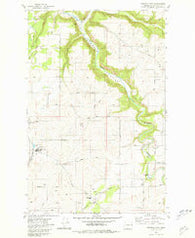 Spangle East Washington Historical topographic map, 1:24000 scale, 7.5 X 7.5 Minute, Year 1981