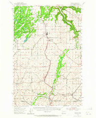 Spangle Washington Historical topographic map, 1:62500 scale, 15 X 15 Minute, Year 1954