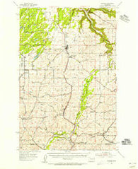 Spangle Washington Historical topographic map, 1:62500 scale, 15 X 15 Minute, Year 1954