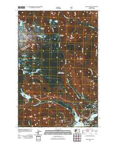 Spiral Butte Washington Historical topographic map, 1:24000 scale, 7.5 X 7.5 Minute, Year 2011