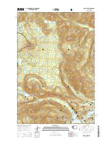 Spiral Butte Washington Current topographic map, 1:24000 scale, 7.5 X 7.5 Minute, Year 2014