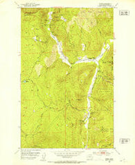 Spirit Washington Historical topographic map, 1:24000 scale, 7.5 X 7.5 Minute, Year 1952