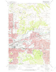 Spokane NE Washington Historical topographic map, 1:24000 scale, 7.5 X 7.5 Minute, Year 1973