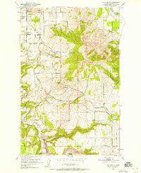 Spokane SE Washington Historical topographic map, 1:24000 scale, 7.5 X 7.5 Minute, Year 1950