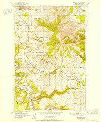 Spokane SE Washington Historical topographic map, 1:24000 scale, 7.5 X 7.5 Minute, Year 1950