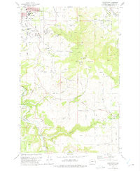 Spokane SE Washington Historical topographic map, 1:24000 scale, 7.5 X 7.5 Minute, Year 1973