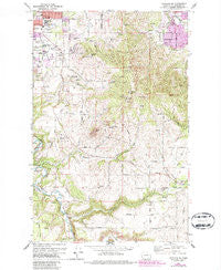 Spokane SE Washington Historical topographic map, 1:24000 scale, 7.5 X 7.5 Minute, Year 1973