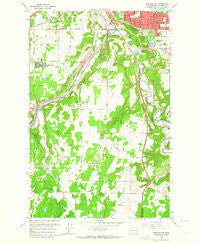 Spokane SW Washington Historical topographic map, 1:24000 scale, 7.5 X 7.5 Minute, Year 1963