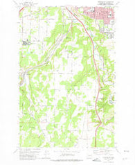 Spokane SW Washington Historical topographic map, 1:24000 scale, 7.5 X 7.5 Minute, Year 1973