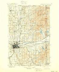Spokane Washington Historical topographic map, 1:125000 scale, 30 X 30 Minute, Year 1901