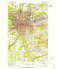 Spokane Washington Historical topographic map, 1:62500 scale, 15 X 15 Minute, Year 1950