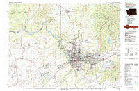 Spokane Washington Historical topographic map, 1:100000 scale, 30 X 60 Minute, Year 1987
