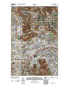 Spokane NE Washington Historical topographic map, 1:24000 scale, 7.5 X 7.5 Minute, Year 2011